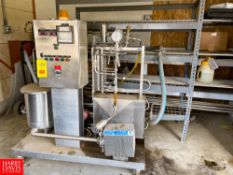 Pladot 300 Liter Per Hour Skid-Mounted Lab Pasteurizer with S/S Holding Tube Rigging fee: $350