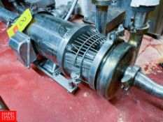 Centrifugal Pump with Sterling 5 HP 1,760 RPM S/S Motor Rigging fee: $100