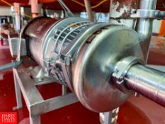 Centrifugal Pump with Baldor 5 / 3 HP 3,525 / 2920 RPM S/S Motor Rigging fee: $100