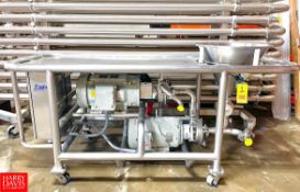 Fristam Powder Blending Table with (2) Fristam Pumps and Controls, Portable Rigging fee: $275