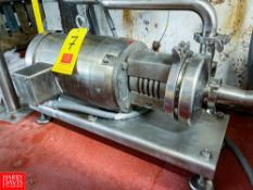 Centrifugal Pump with Baldor 7.5 HP 3,500 RPM S/S Motor Rigging fee: $100