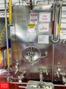 1,500 Gallon Jacketed Rectangular S/S Tank with Vertical Agitation (Pasteurized Tank #1) Rigging