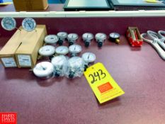 Assorted Pressure Gauges And Thermometers Rigging Fee:$25