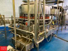 Fogg 44-Valve Filler with 18-Head Capper S/N: 683-1-2-97 LH with Defniox Air Valve, CIP Rings, Ampco