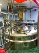 Lee 5,000 Gallon S/S Vacuum Kettle Model: 5000 U S/N: 19708-1-1 with Vertical Agitation, and Spray