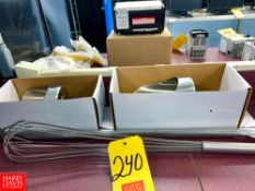 (2) S/S Scoops, Mixing Paddle, And Whisk Rigging Fee:$25