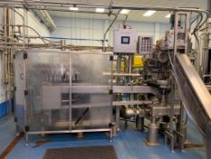 Bulk Bid Lots 55A-63 Can Filling Line with Crown 40 Valve Filler Angelus Can Seamer Can Rinser,