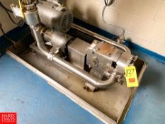 Waukesha Cherry Burrell Size 60 Positive Displacement Pump Mounted On S/S Base Rigging Fee:$150
