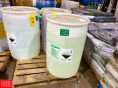 Barrels Diversey Easy Foam. Liquid Bril Tak, And Power Clean On 1 Pallet Rigging Fee:$75