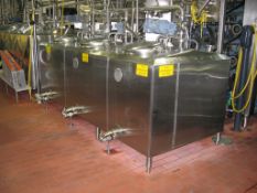Cherry Burrell 3-Compartment Insulated S/S Flavor Tank S/N: E48-89, with 2” Outlets, and 1.5” CIP