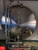 Crepaco S/S 5,000 Gallon Jacketed Horizontal Tank with S/S Front Dual Vertical Agitators Tri