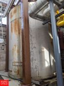 Crepaco 7,000 Gallon Jacketed S/S Silo with Horizontal Agitation Rigging Fee:$1500