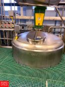 Mueller 2,000 Gal S/S Dome-Top Cone-Bottom Jacketed Blend Tank, S/N: 133997-1, with Vertical