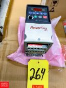 Allen Bradley 2 HP Powerflex 4 Variable Frequency Drive Rigging Fee:$25