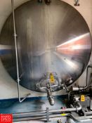 Mojonnier 5,000 Gal S/S Jacketed Horizontal Tank with S/S Front Dual Vertical Agitators Tri Clover