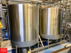 2-Tank S/S Skid-Mounted CIP System, with S/S Shell and Tube Heat Exchanger, Tri Clover Centrifugal