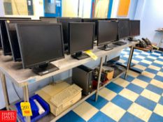 Assorted Flat Screen Monitors, PCs And Keyboards Rigging Fee:$250