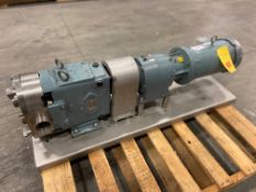Waukesha Cherry Burrell Model 060 Positive Displacement Pump, S/N 448828-07, Mounted