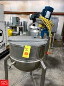 Groen Jacketed S/S Kettle Model PT40, S/N 12117, With Neptune Mixer