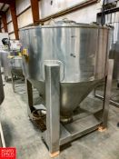 300 Gallon S/S Cone-Bottom Portable Tank