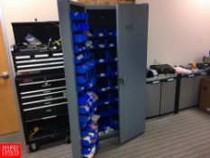 Cabinet with Storage Bins Rigging: $25