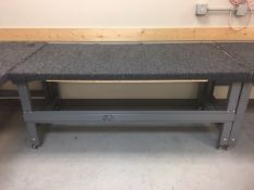 Wood Table with Carpet Rigging: $25