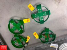 4 Green 4 Wheel Skates Rigging: $25