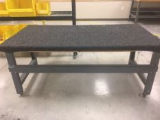Wood Top Table Carpet on Top Rigging: $25