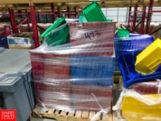 Pallet of Storage Bins Rigging: $25