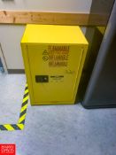 Uline Flammable Storage Cabinet S/N: H-22IAM-Y Rigging: $25