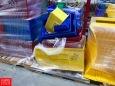 Pallet of Storage Bins Rigging: $25