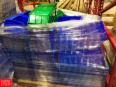 Pallet of Storage Bins Rigging: $25