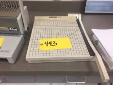 Paper Cutter Model: Boston 2612 Rigging: $25