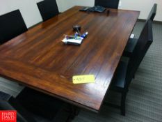 Conference Room Table With 6 Chairs Rigging: $100