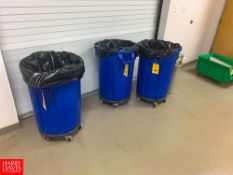 3 Brute Trash Cans Rigging: $25