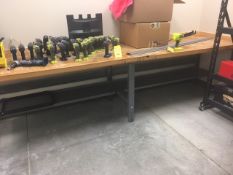 Wood Table with Carpet Rigging: $25