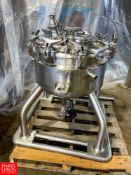 Mueller 50 Gallon Vacuum Jacketed Dome-Top Dish-Bottom S/S Tank, Mounted on S/S Skid