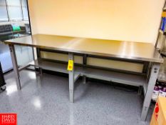 S/S Tables, 8' and 6' Length x 36