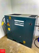 2019 Atlas Copco 30 HP Air Compressor Model G18FF : SN ITJ234398, with GE 60 Amp Safety Switch, 6