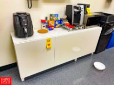 3-Door White Cabinet, 72