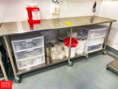 Portable S/S Table, 8' Length x 38.5