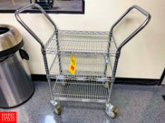 Portable 2-Shelf S/S Carts, (2) 36
