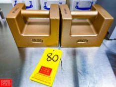 Troemner 20 Kg Weights. Rigging Fee: $25