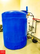 Chemtainer 1,000 Gallon Poly Tank, 5' Diameter x 7' Height.Rigging Fee: $150