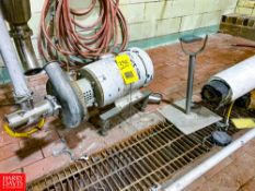 Fristam 7.5 Hp Centrifugal Pump, Model, FT401-205 3' Inlet/Outlet, Clamp Type Rigging Fee: $ 75