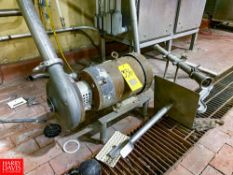 Fristam 7.5 Hp Centrifugal Pump, Model, FT401-205 3' Inlet/Outlet, Clamp Type Rigging Fee: $ 75