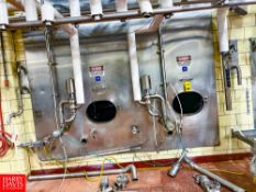 Mueller 1,500 Gallon, S/S 2 ComPArtemnt Rectangular Jackted, Tank, S/S Front , With Vertical