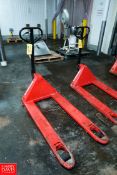 Raymond Pallet Jack Model: BJ50M, 5,500 Lb. Capacity. Rigging Fee: $ 40.00