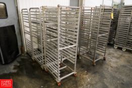 S/S & Aluminum Sheet Pan Racks (3) S/S, (5) Aluminum. Rigging Fee: $ 170.00