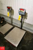 Ohaus Digital S/S Platform Scale Model:D300BX, S/N:B726296174, 300 kg/ 600 lb. Capacity, 0.1 kg/ 0.2